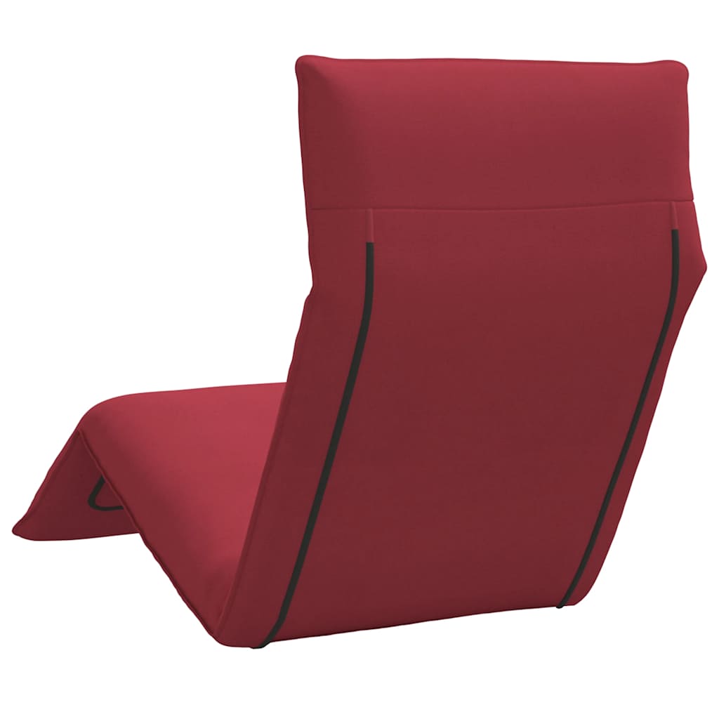 vidaXL Leżak składany wino czerwone 175x54x8,5 cm tkanina Oxford