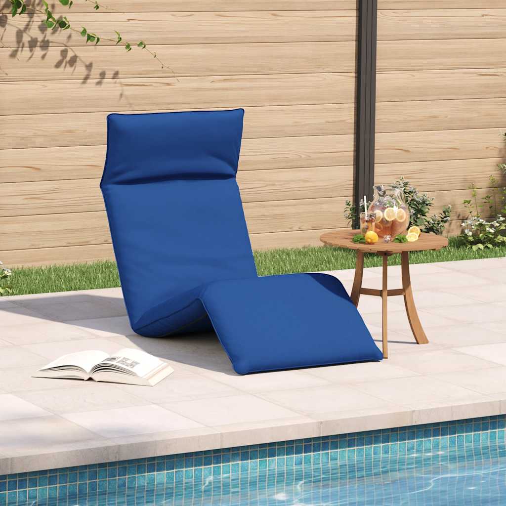 vidaXL Leżak składany Royal Blue 175x54x8,5 cm Oxford Fabric