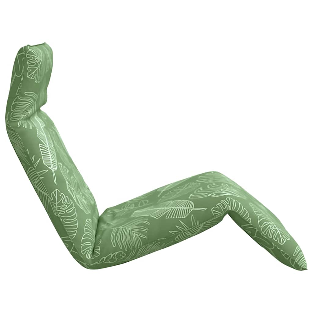 vidaXL Leżak składany wzór liścia 175x54x8,5 cm tkanina Oxford