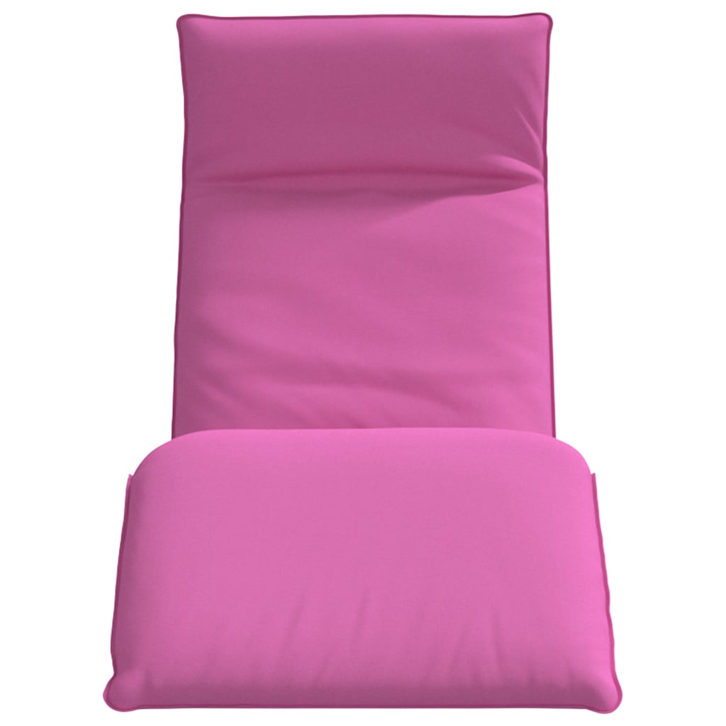 vidaXL Leżak składany różowy 175x54x8,5 cm Oxford Fabric
