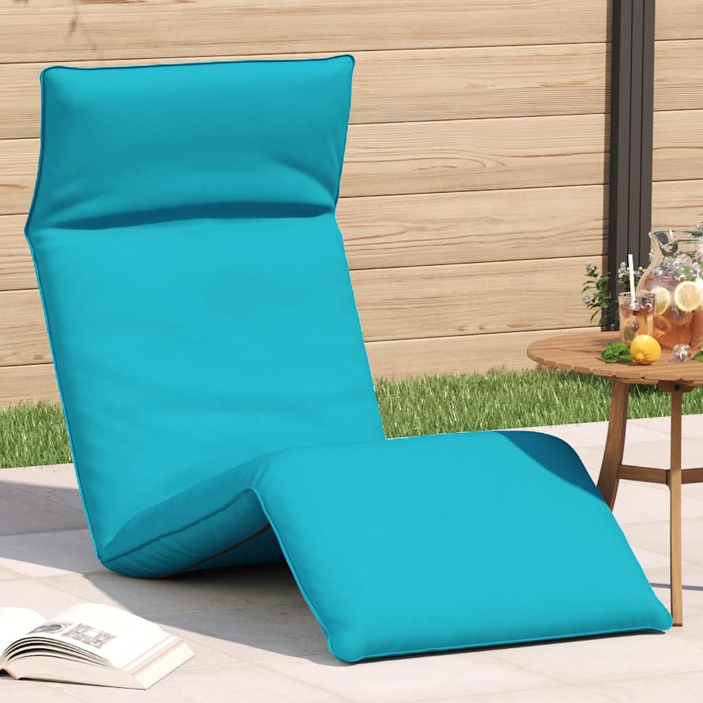 vidaXL Leżak składany Turkusowy 175x54x8,5 cm Tkanina Oxford