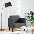 vidaXL Sofa Fotel z Podłokietnikami Ciemnoszary 54 cm Tkanina Corduroy