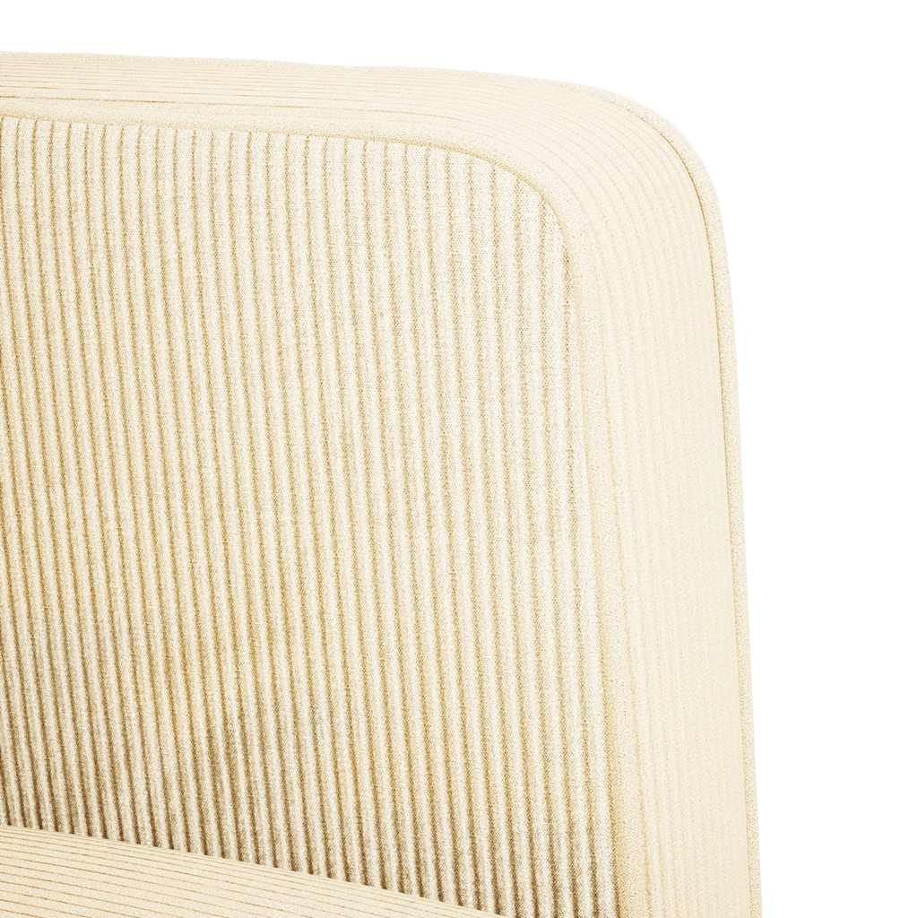 vidaXL Sofa Fotel z Podłokietnikami Kremowy 54 cm Tkanina Corduroy