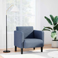 vidaXL Sofa Fotel z Podłokietnikami Niebieski 54 cm Tkanina Corduroy