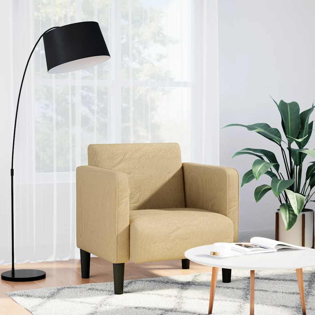 vidaXL Sofa Fotel z Podłokietnikami Szarozielony 54 cm