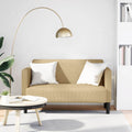vidaXL Sofa dwuosobowa szarozielona 109 cm Tkanina sztruksowa