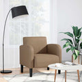 vidaXL Sofa Fotel z Podłokietnikami Cappuccino 54 cm Skóra ekologiczna