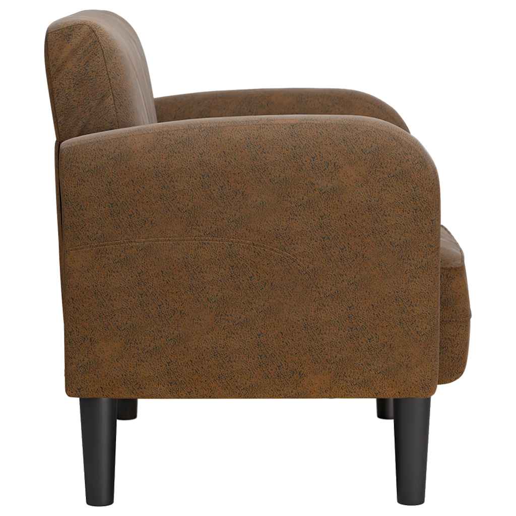 vidaXL Sofa Fotel z Podłokietnikami Brązowy 54 cm Skóra ekologiczna
