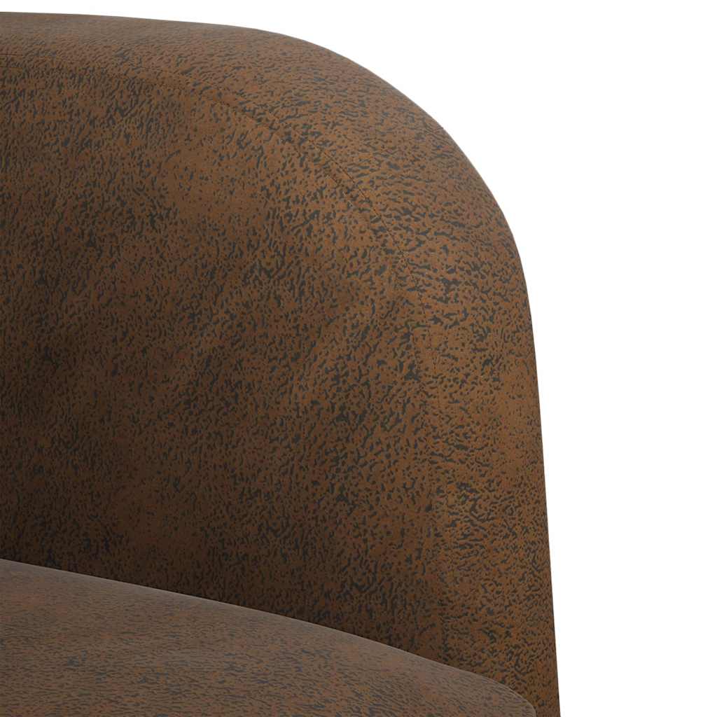 vidaXL Sofa Fotel z Podłokietnikami Brązowy 54 cm Skóra ekologiczna