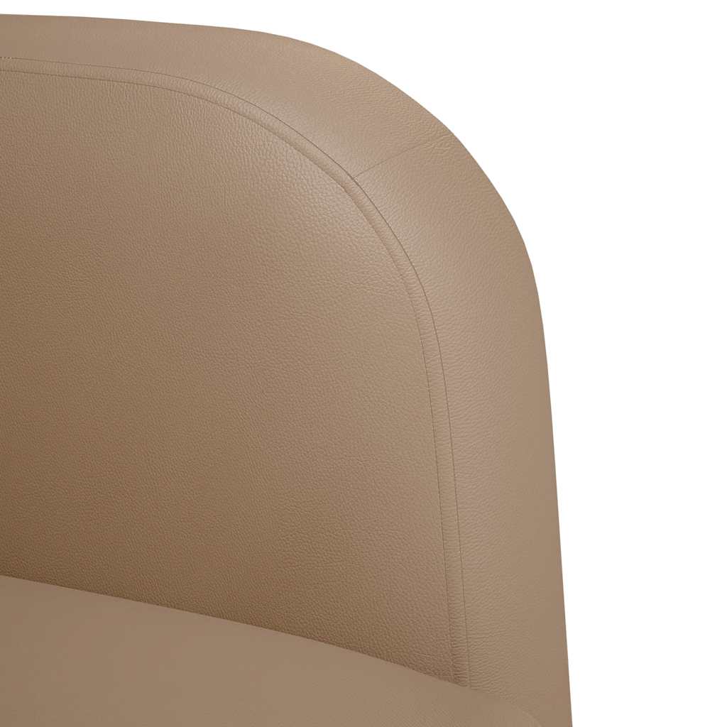 vidaXL Sofa dwuosobowa Cappuccino 110 cm Skóra ekologiczna