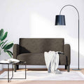 vidaXL Sofa dwuosobowa ciemnoszara 110 cm sztuczna skóra