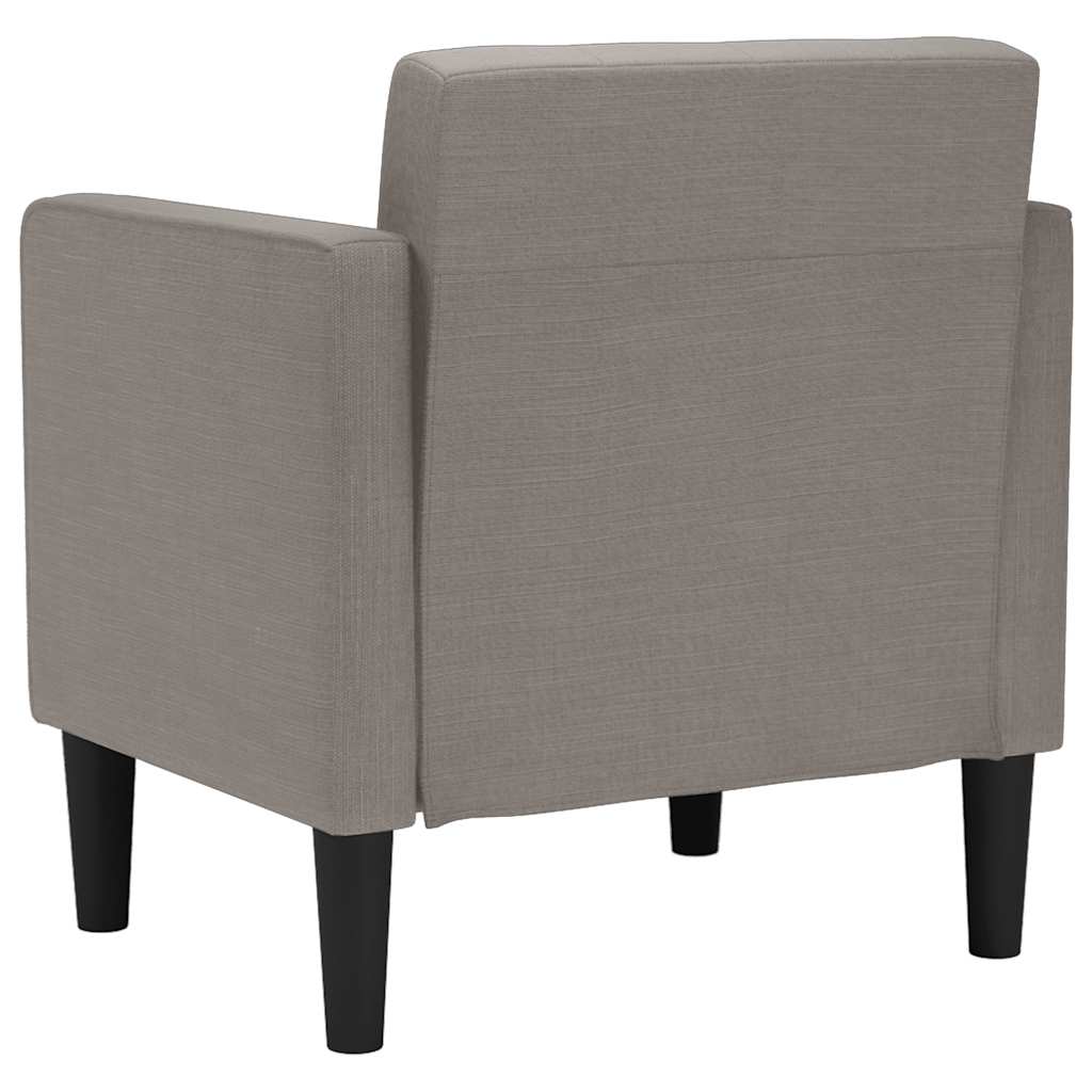 vidaXL Sofa Fotel z Podłokietnikami Taupe 53 cm Tkanina