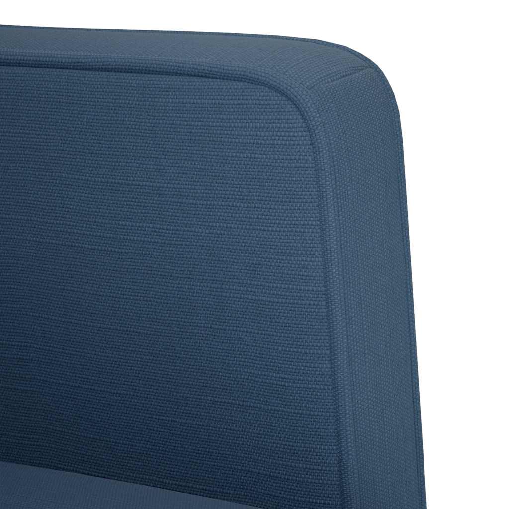 vidaXL Sofa Fotel z Podłokietnikami Niebieski 53 cm Tkanina