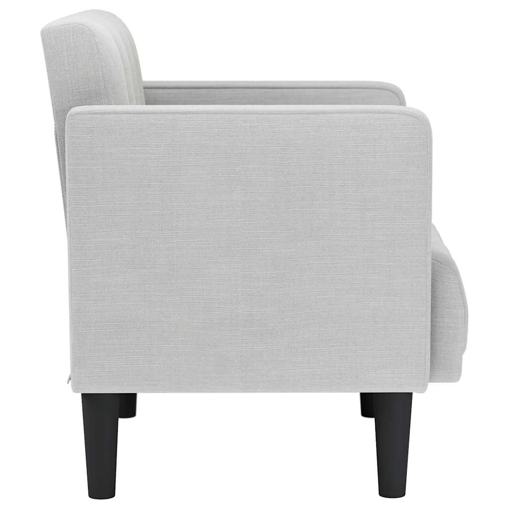 vidaXL Sofa Fotel z Podłokietnikami Cloud Grey 53 cm Tkanina