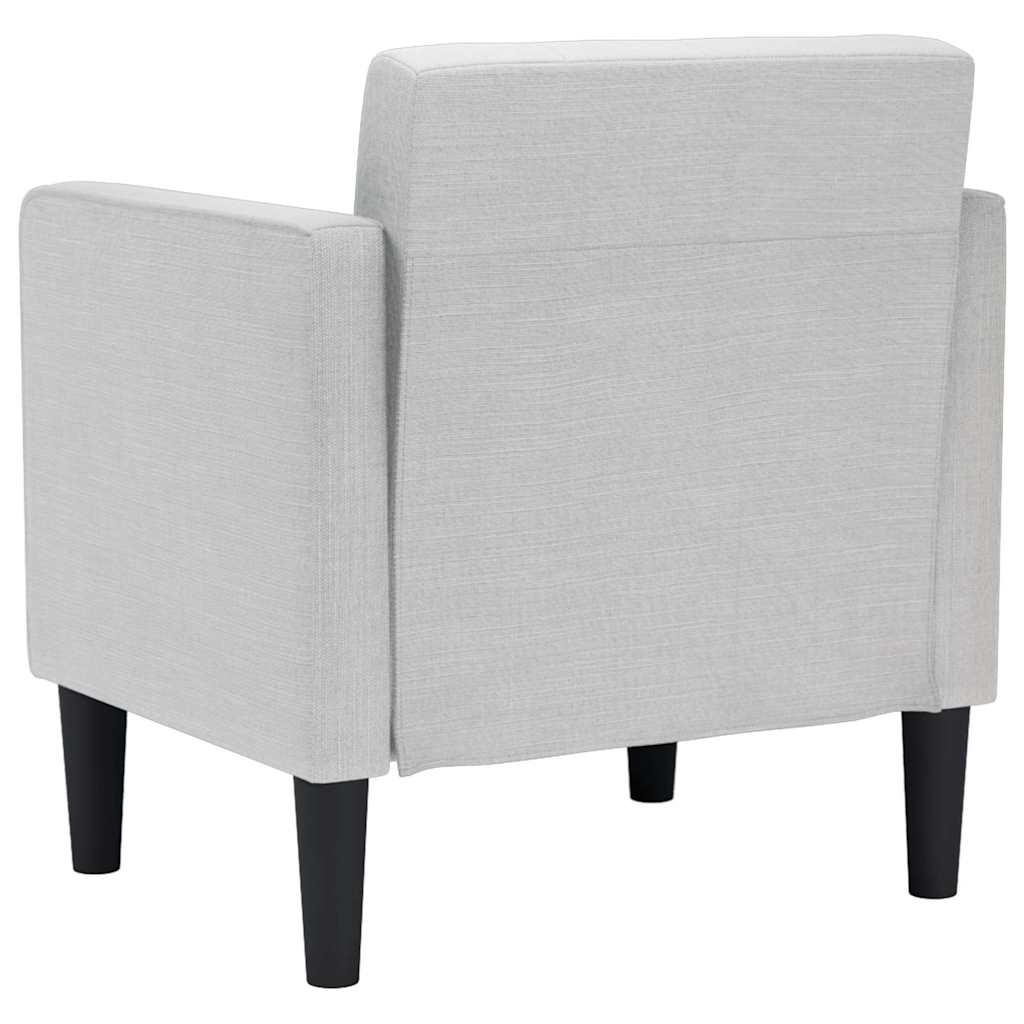 vidaXL Sofa Fotel z Podłokietnikami Cloud Grey 53 cm Tkanina