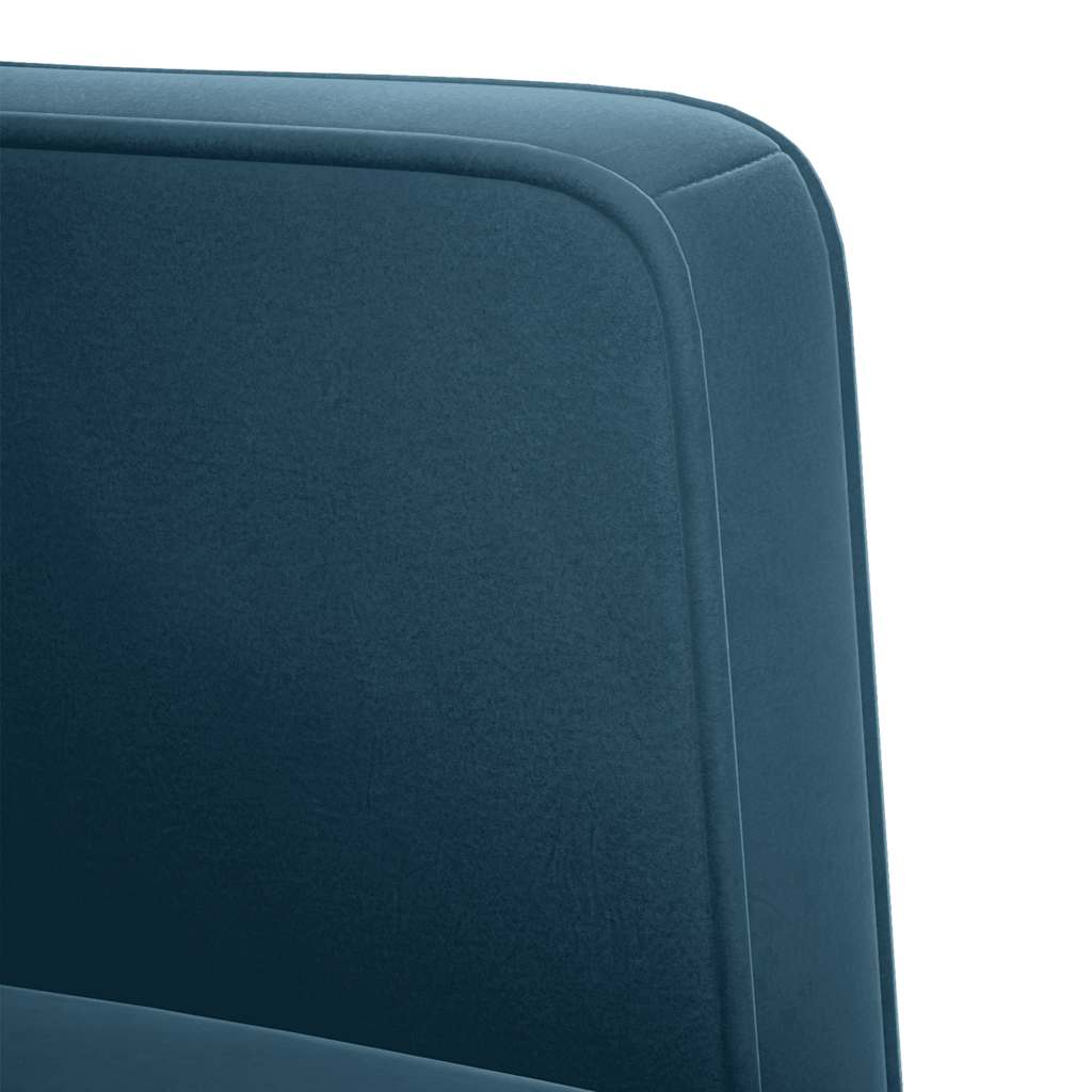 vidaXL Sofa Fotel z Podłokietnikami Niebieski 53 cm Aksamit