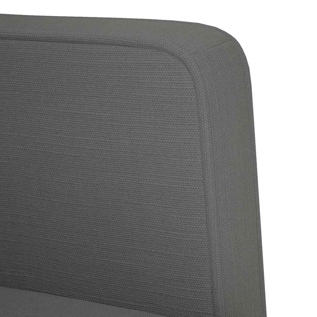 vidaXL Sofa dwuosobowa Ciemnoszara 111 cm Tkanina