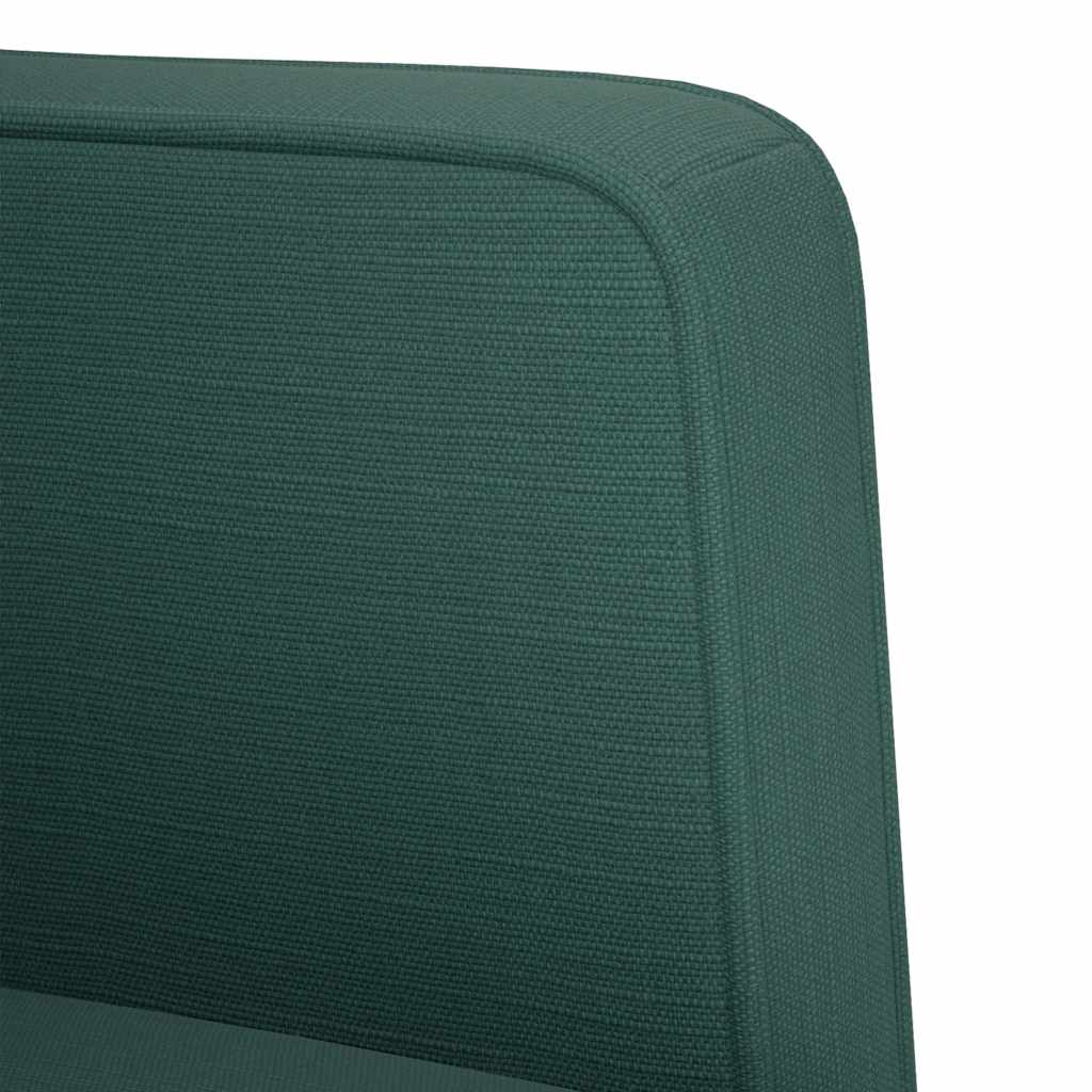 vidaXL Sofa dwuosobowa Ciemnozielona 111 cm Tkanina