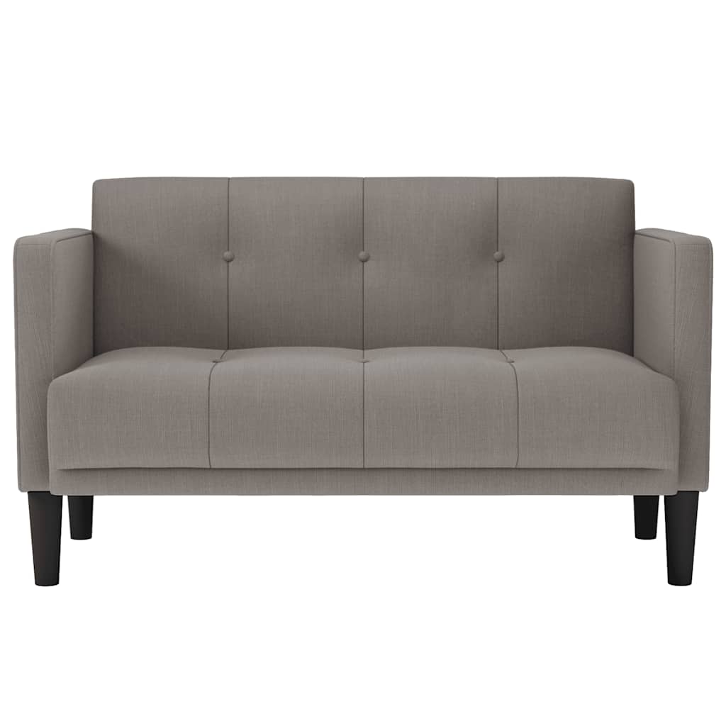 vidaXL Sofa dwuosobowa Taupe 111 cm Tkanina