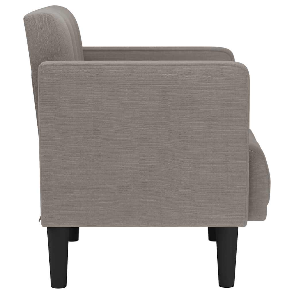 vidaXL Sofa dwuosobowa Taupe 111 cm Tkanina