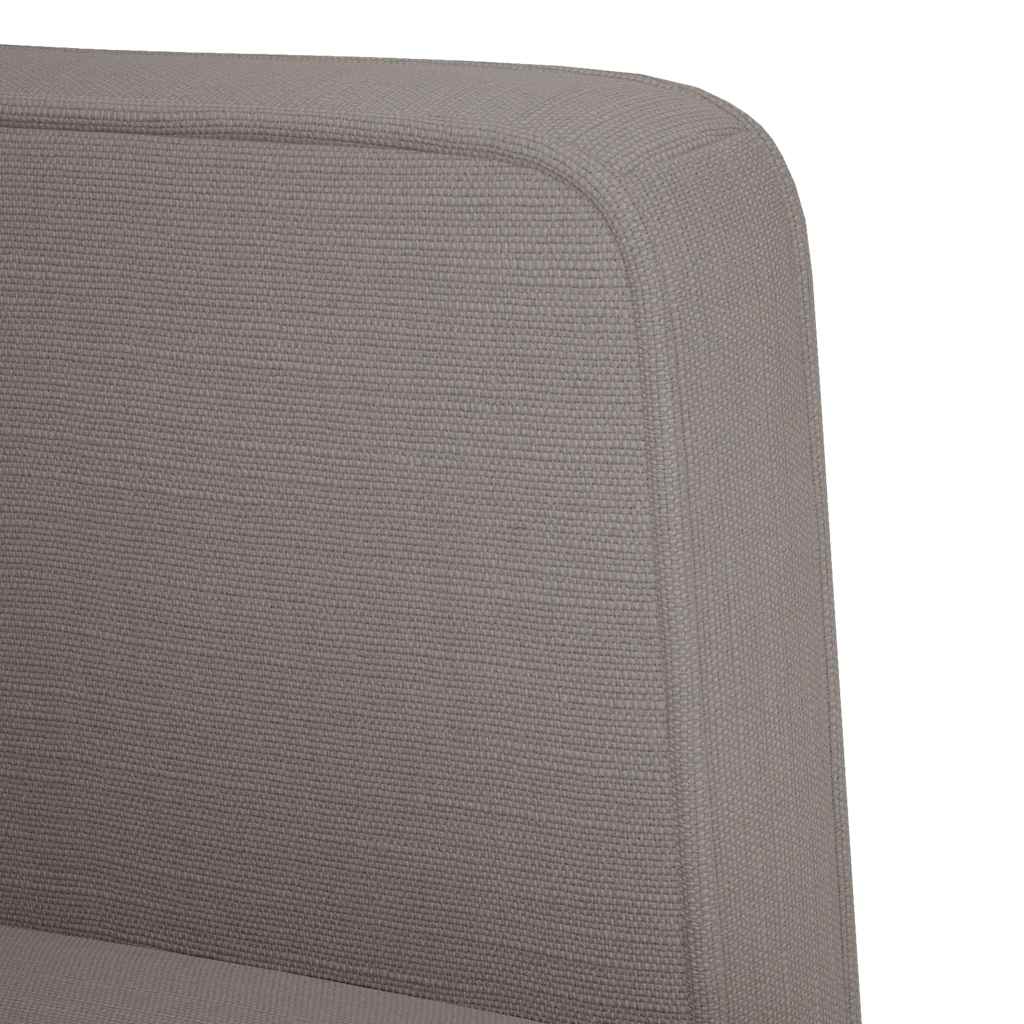 vidaXL Sofa dwuosobowa Taupe 111 cm Tkanina