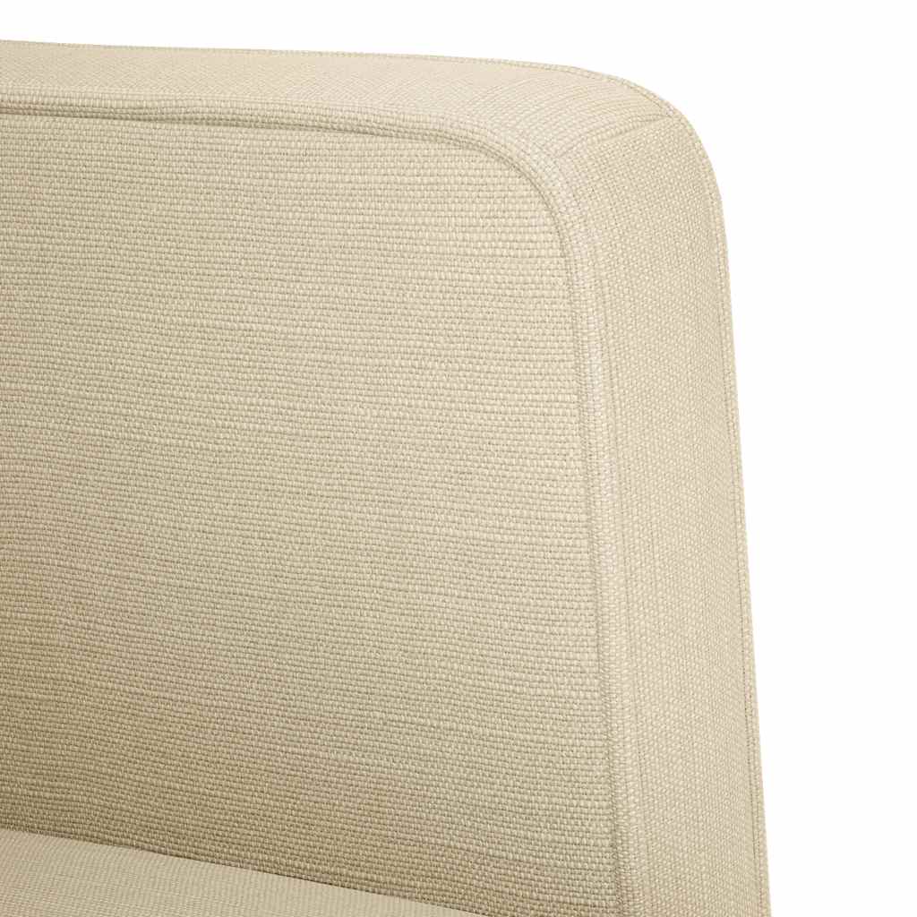 vidaXL Sofa dwuosobowa kremowa 111 cm Tkanina