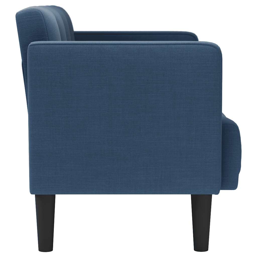 vidaXL Sofa dwuosobowa niebieska 111 cm tkanina