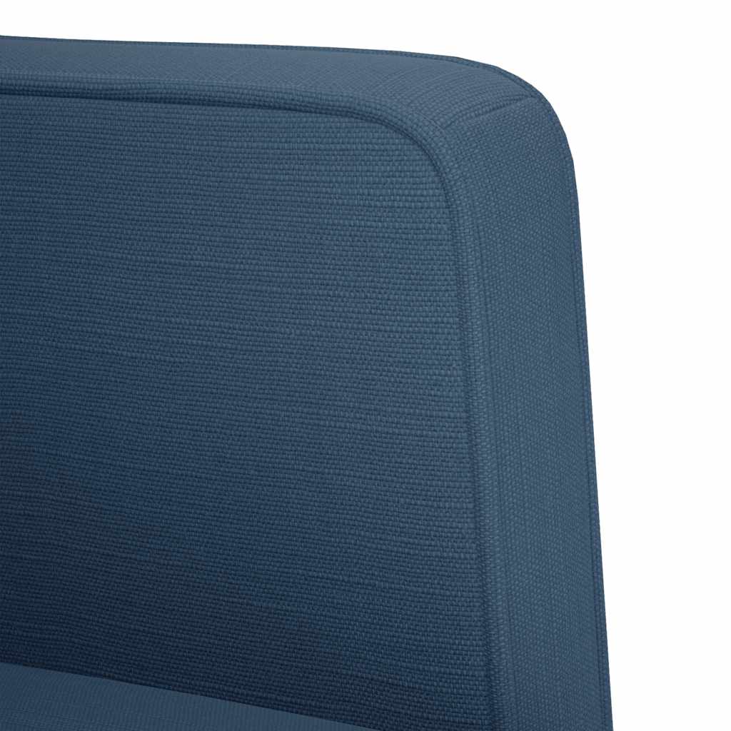 vidaXL Sofa dwuosobowa niebieska 111 cm tkanina