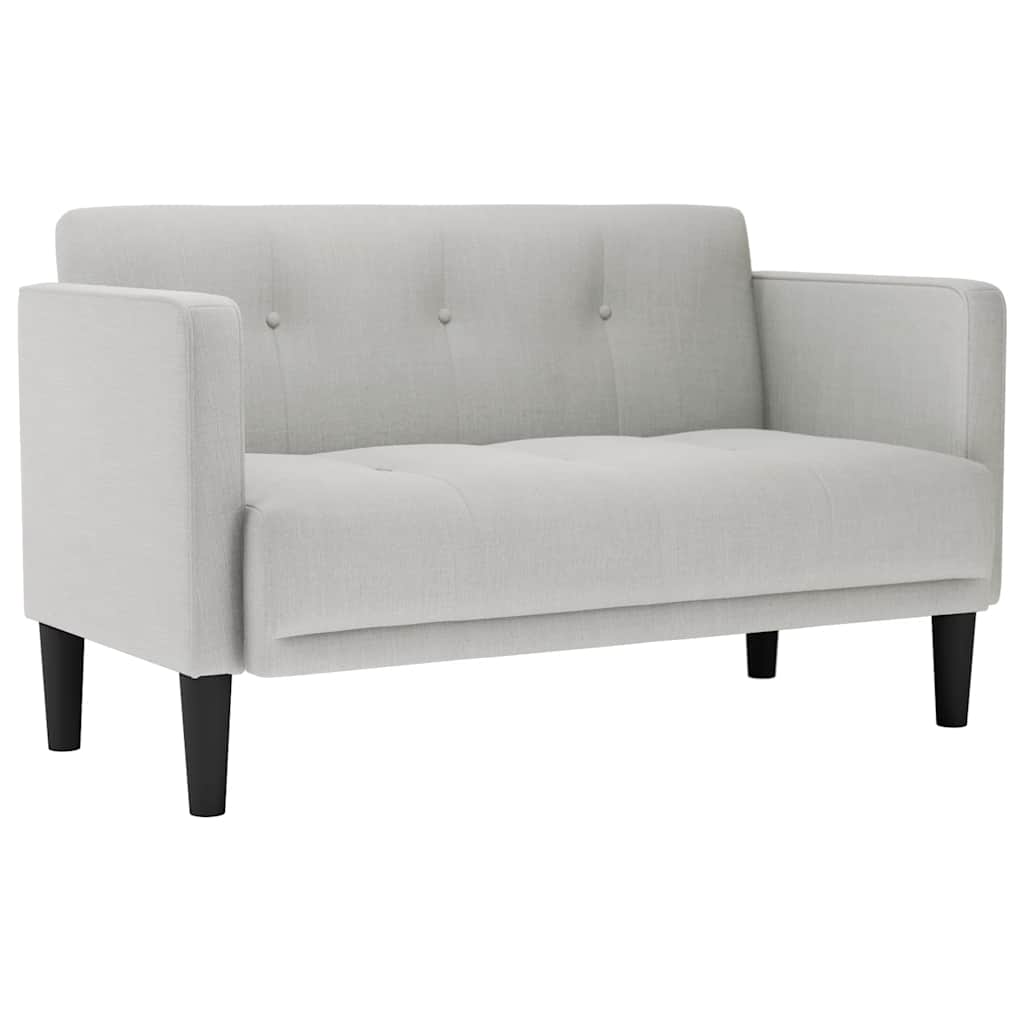 vidaXL Sofa dwuosobowa Cloud Grey 111 cm Tkanina