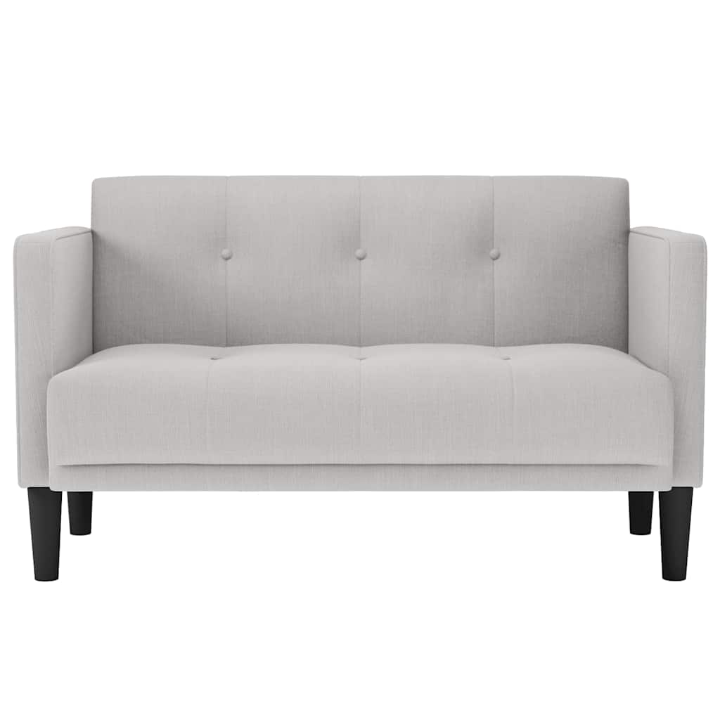 vidaXL Sofa dwuosobowa Cloud Grey 111 cm Tkanina