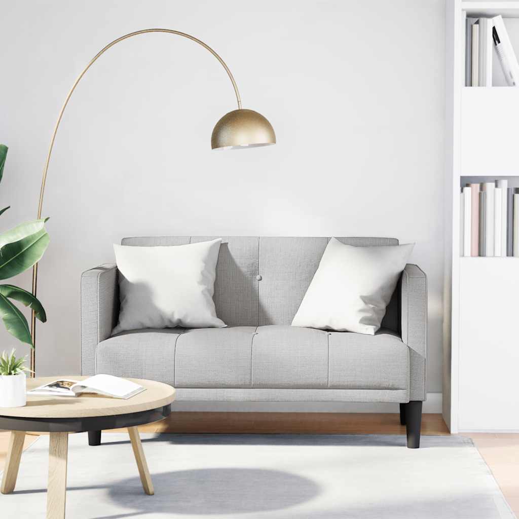 vidaXL Sofa dwuosobowa Cloud Grey 111 cm Tkanina