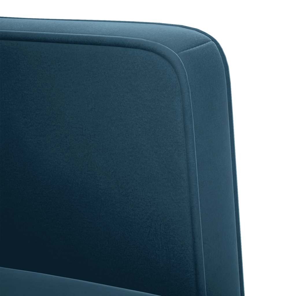 vidaXL Sofa dwuosobowa niebieska 111 cm aksamitna