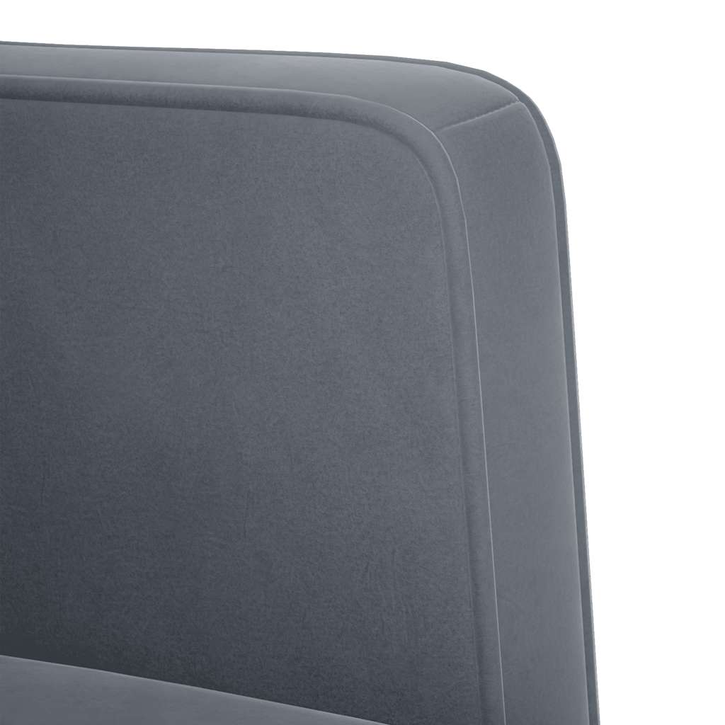 vidaXL Sofa dwuosobowa Ciemnoszara 111 cm Aksamit
