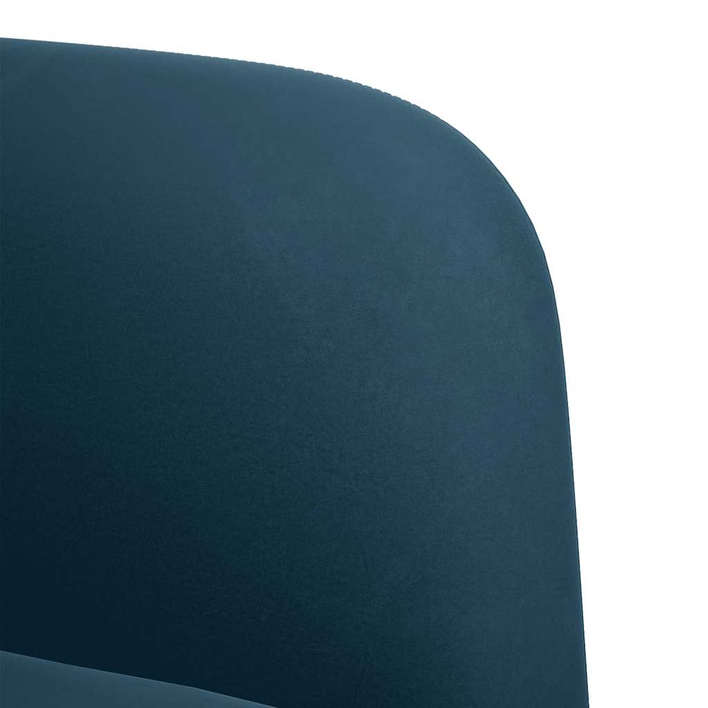 vidaXL Sofa Fotel z Podłokietnikami Niebieski 54 cm Aksamit