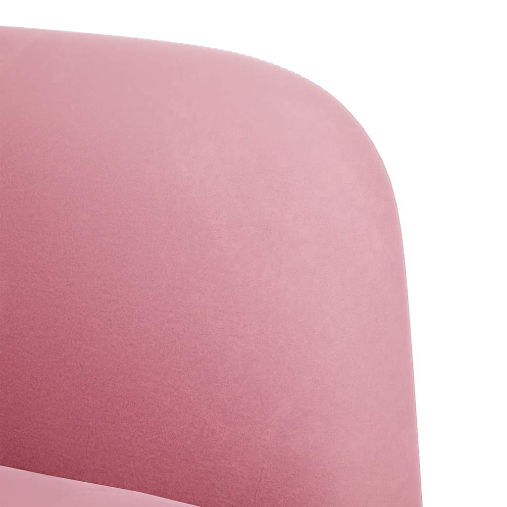 vidaXL Sofa Fotel z Podłokietnikami Różowy 54 cm Aksamit