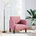 vidaXL Sofa Fotel z Podłokietnikami Różowy 54 cm Aksamit