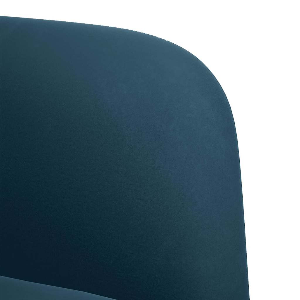 vidaXL Sofa dwuosobowa niebieska 109 cm aksamitna