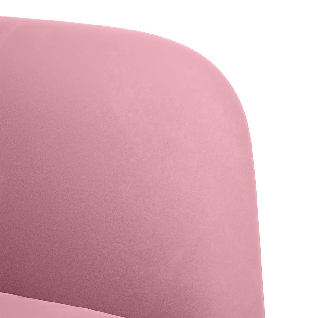 vidaXL Sofa dwuosobowa różowa 109 cm aksamitna
