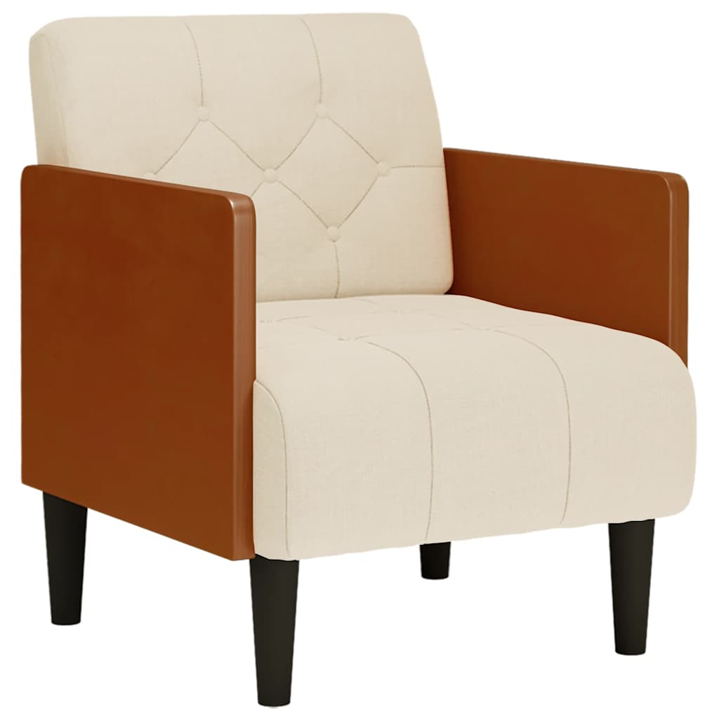 vidaXL Sofa Fotel z Podłokietnikami 55 cm Len