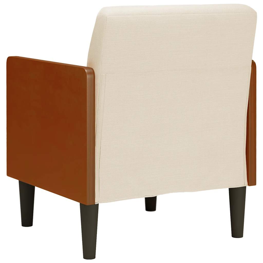 vidaXL Sofa Fotel z Podłokietnikami 55 cm Len