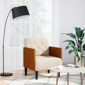 vidaXL Sofa Fotel z Podłokietnikami 55 cm Len