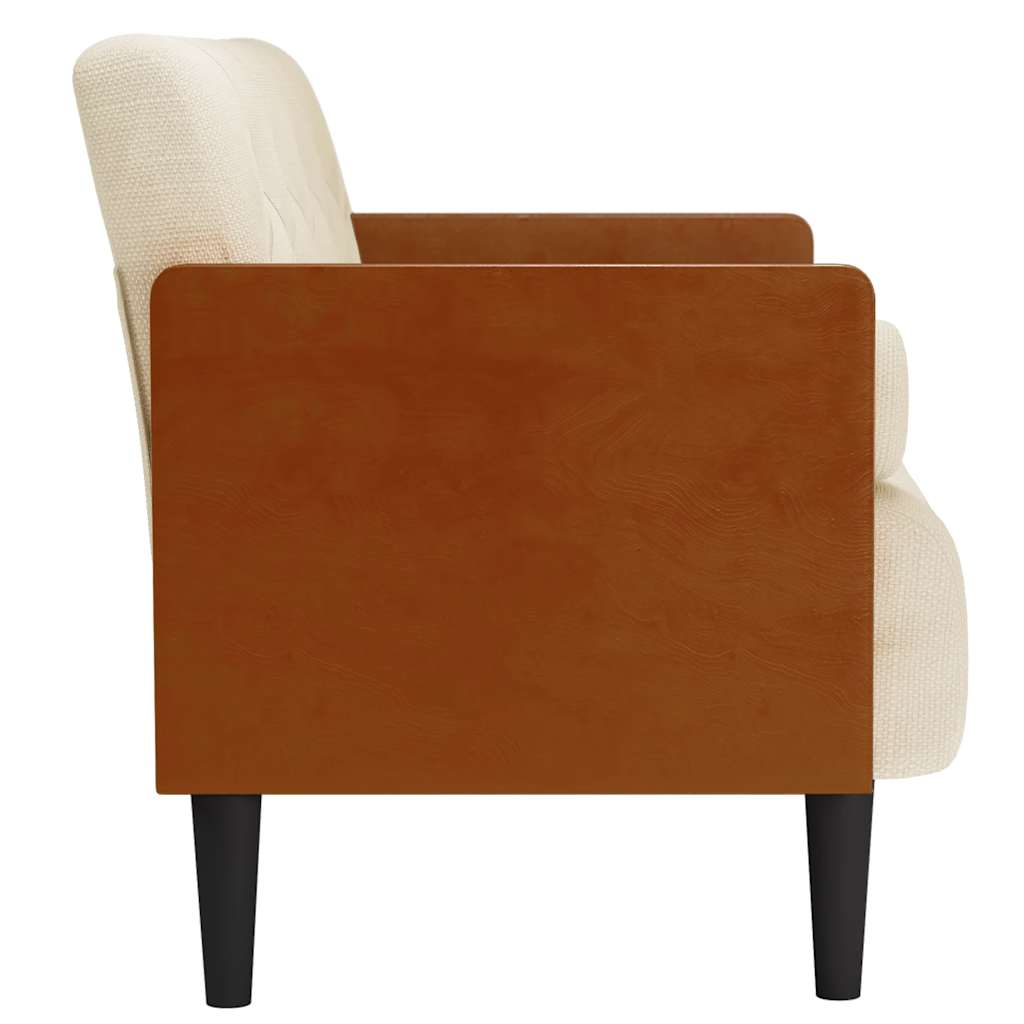 vidaXL Sofa dwuosobowa z poduszkami 110 cm len