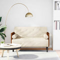 vidaXL Sofa dwuosobowa z poduszkami 110 cm len