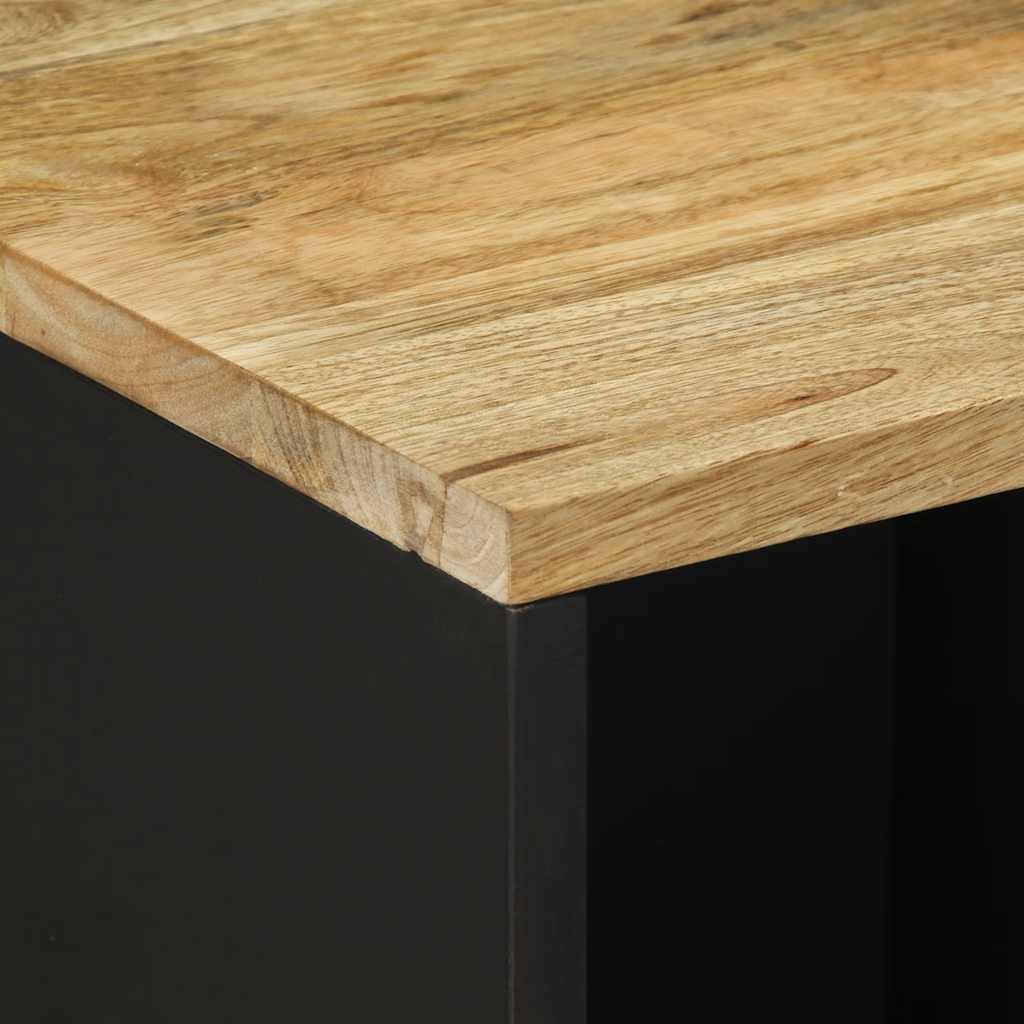 vidaXL Szafka, 80x33,5x75 cm, lite surowe drewno mango