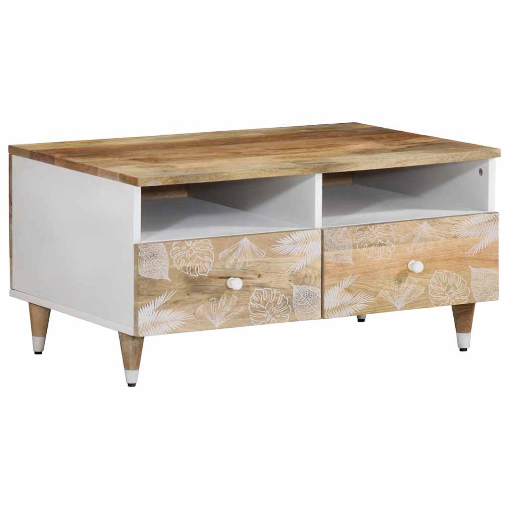vidaXL Stolik kawowy, 80x54x40 cm, lite drewno mango