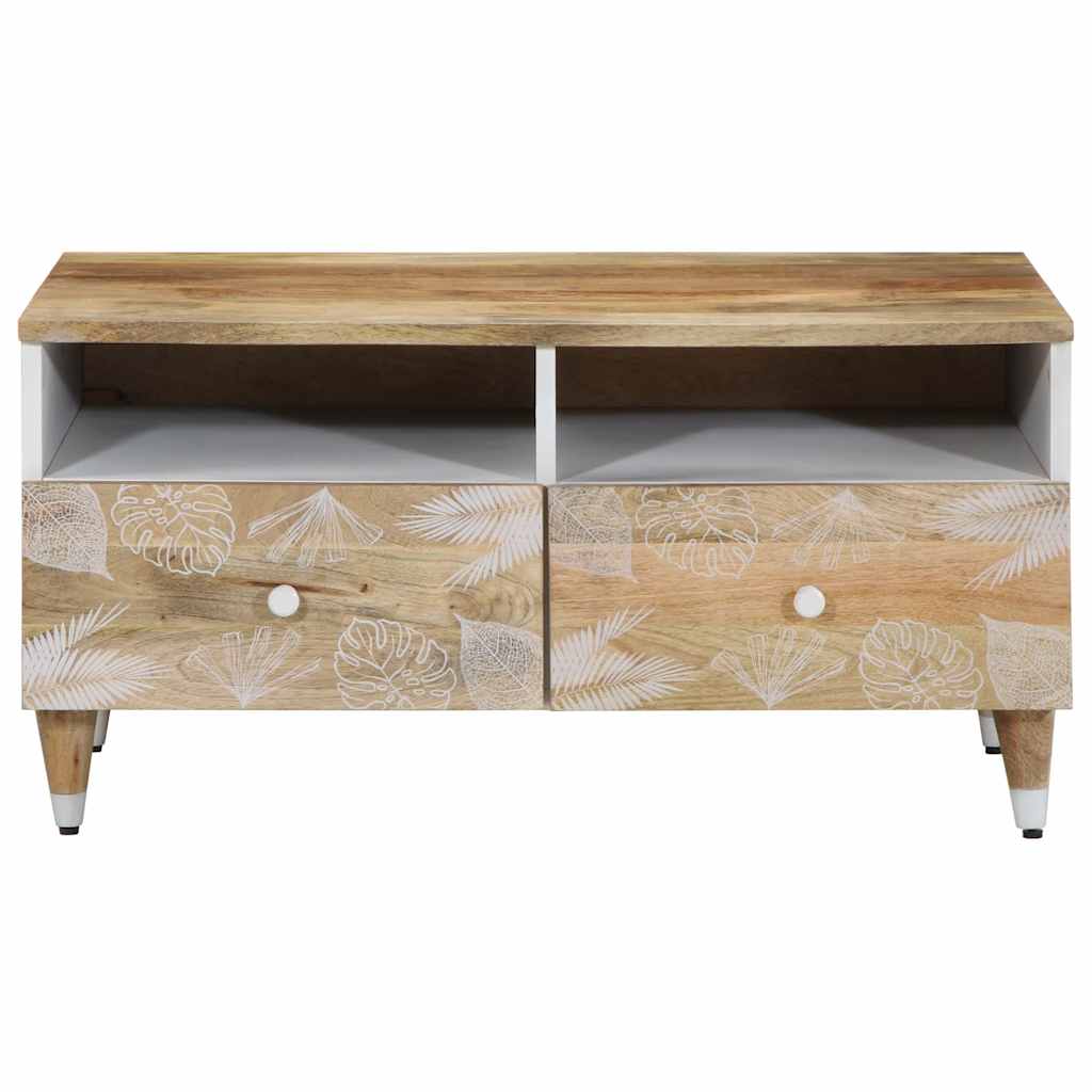 vidaXL Stolik kawowy, 80x54x40 cm, lite drewno mango