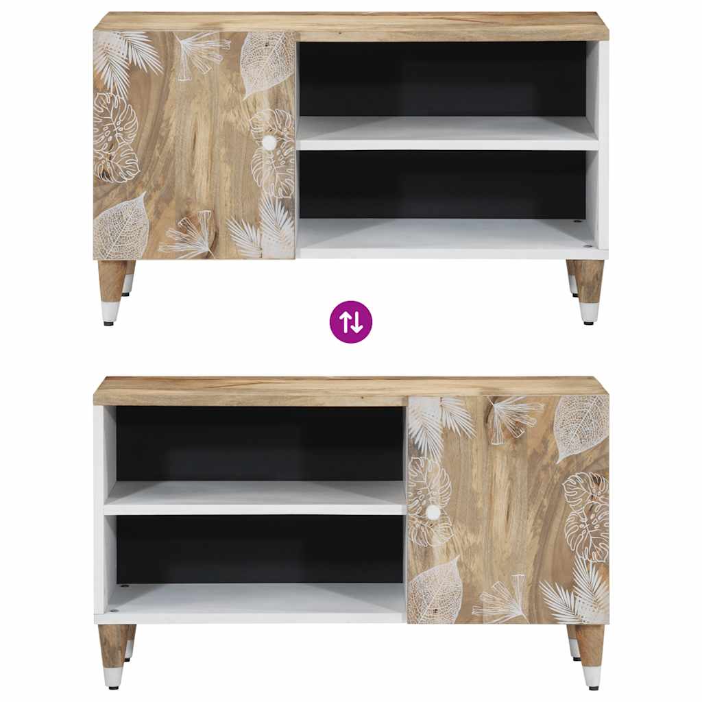 vidaXL Szafka pod telewizor, 80x31,5x46 cm, lite drewno mango