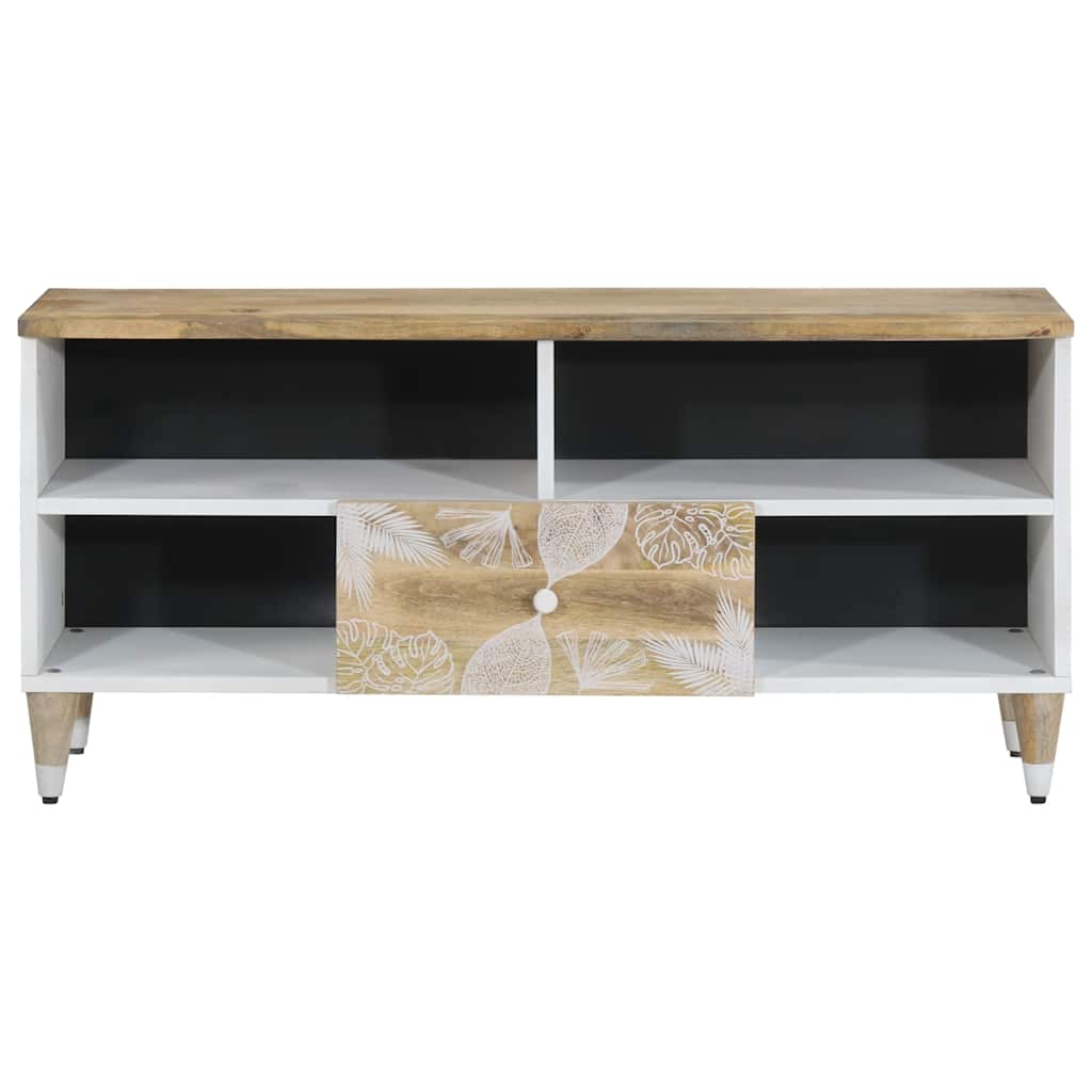 vidaXL Szafka pod telewizor, 100x33,5x46 cm, lite drewno mango