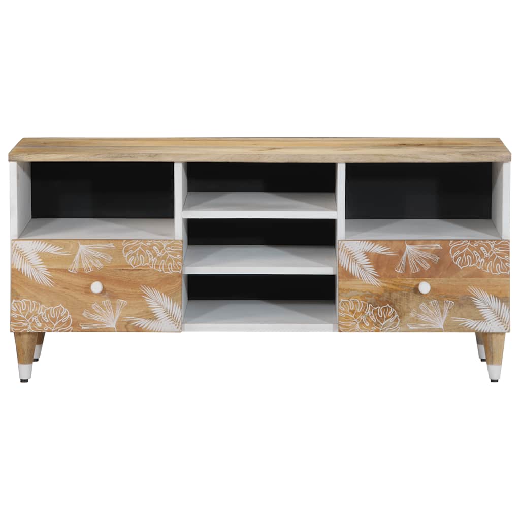 vidaXL Szafka pod telewizor, 100x33,5x46 cm, lite drewno mango