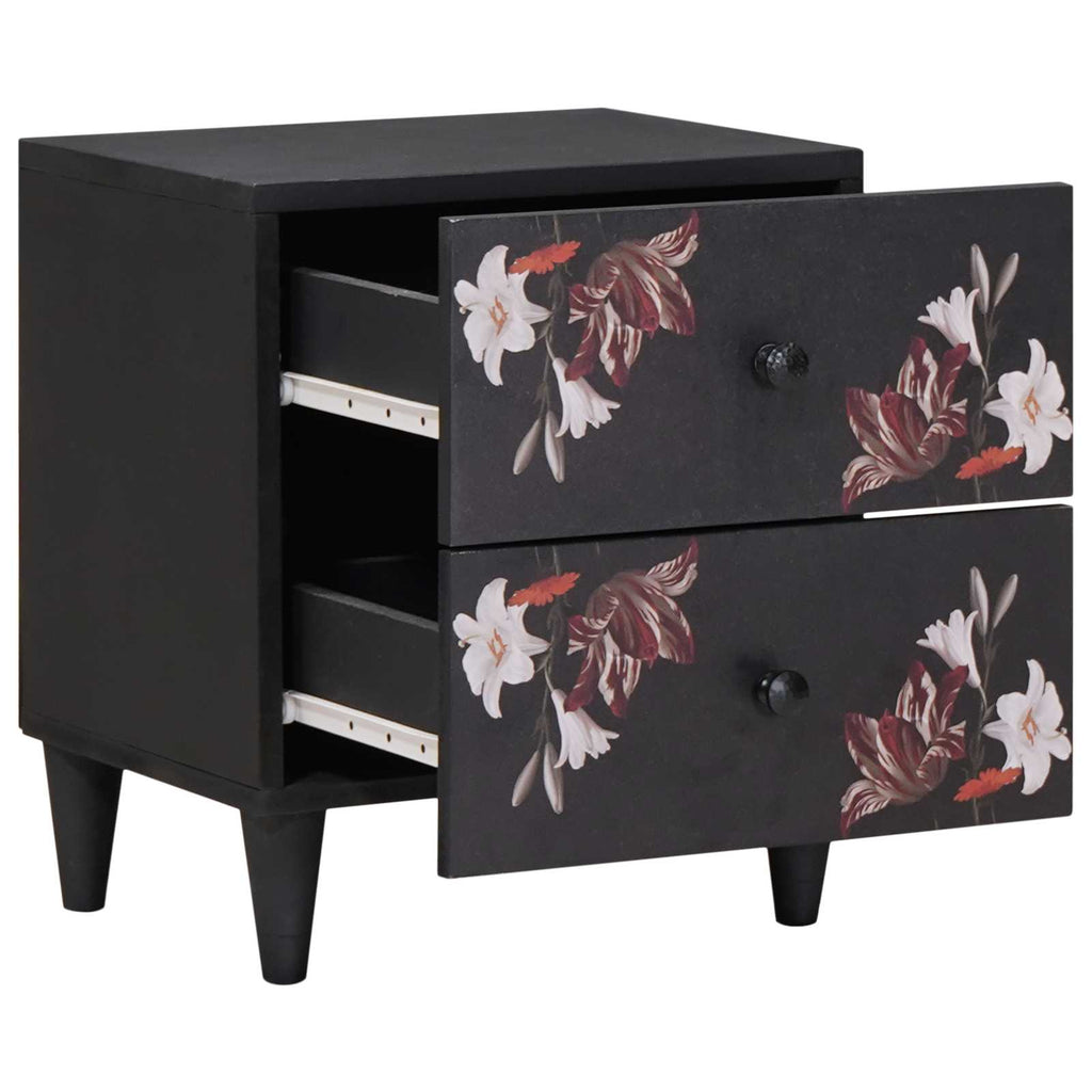 vidaXL Stolik nocny 2 pcs Brązowy 40 x 33,5 x 46 cm Drewno z mango